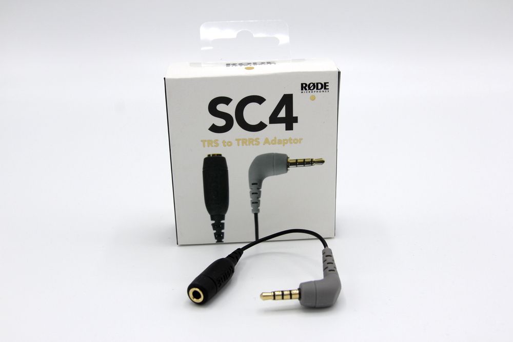 Rode SC4 3.5mm TRS to TRRS Microphone Cable Adaptor, 3 Inches