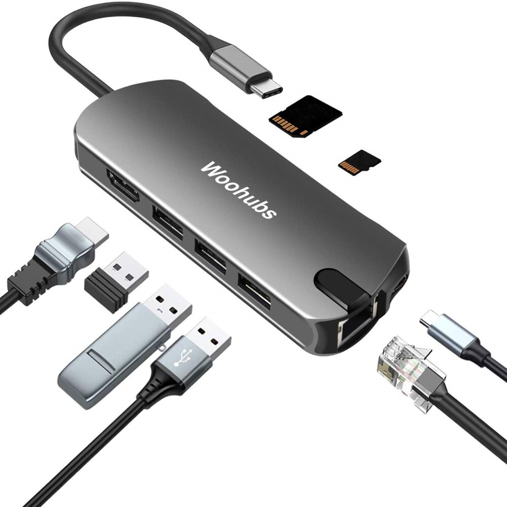 Woohubs 8-in-1 USB-C hub