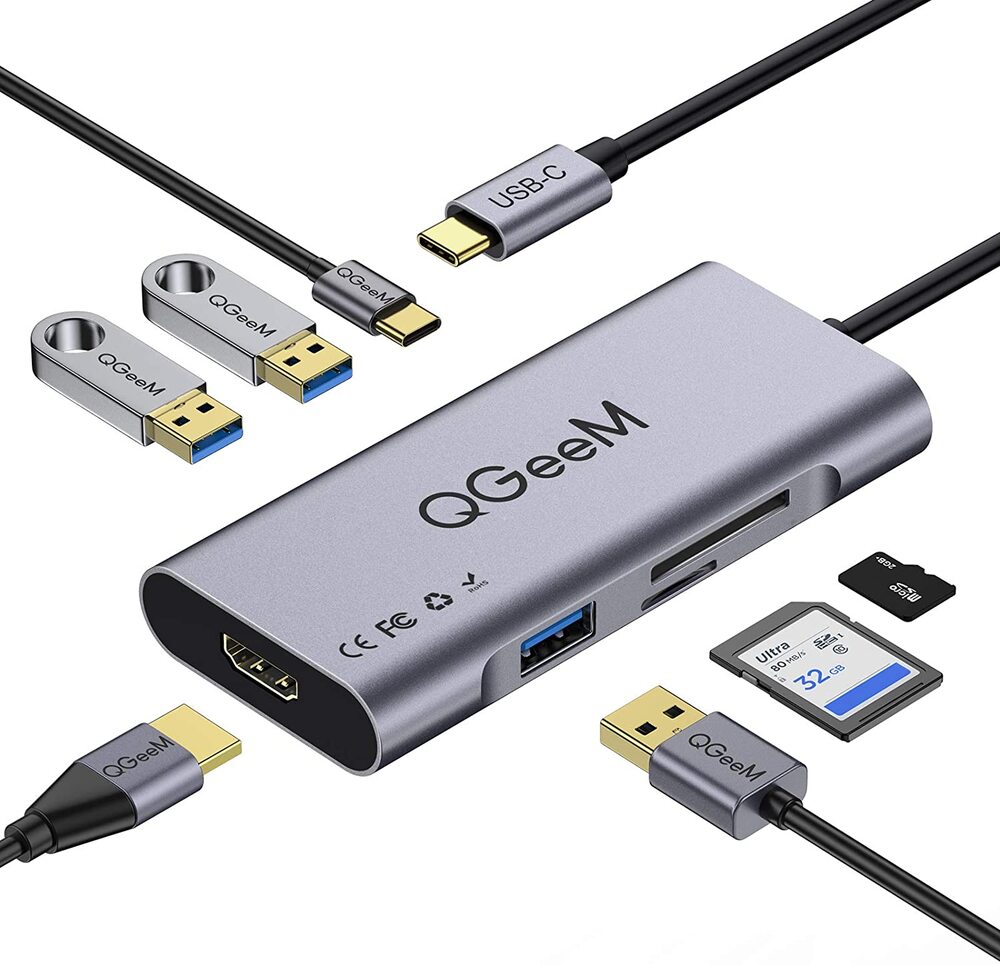 QGeem 7-in-1 USB-C hub © QGeem