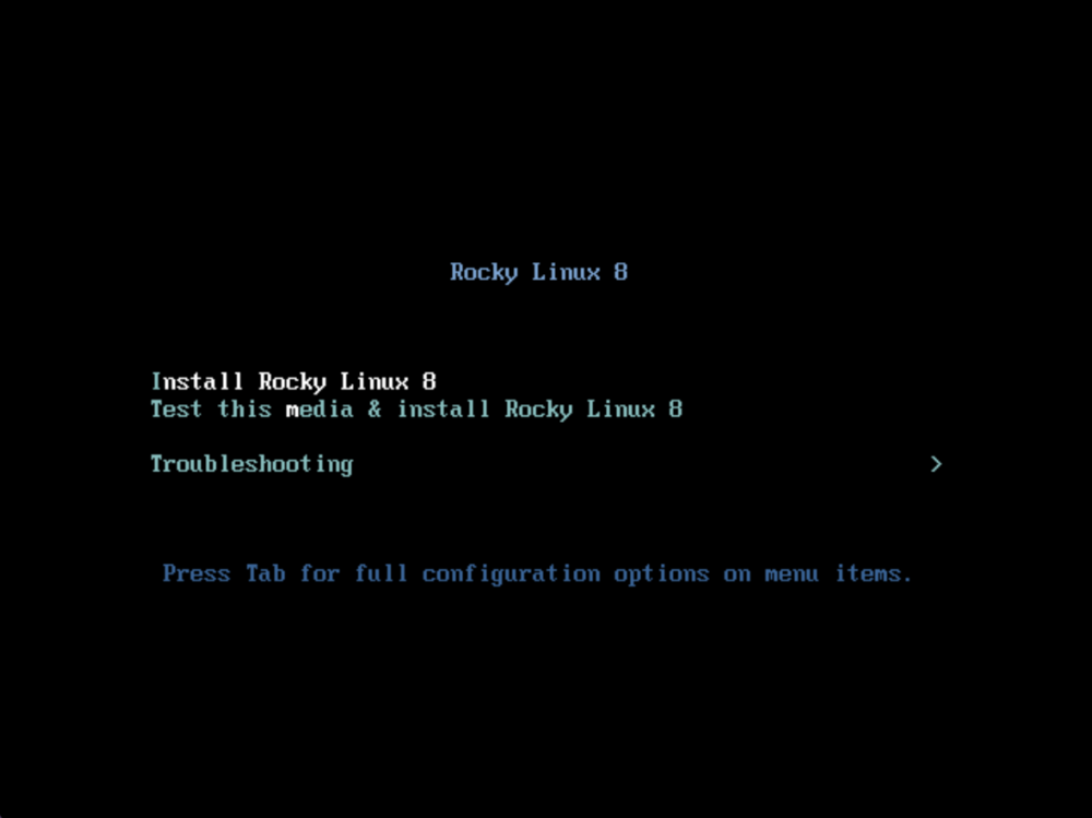 Configuration options of Rocky Linux 