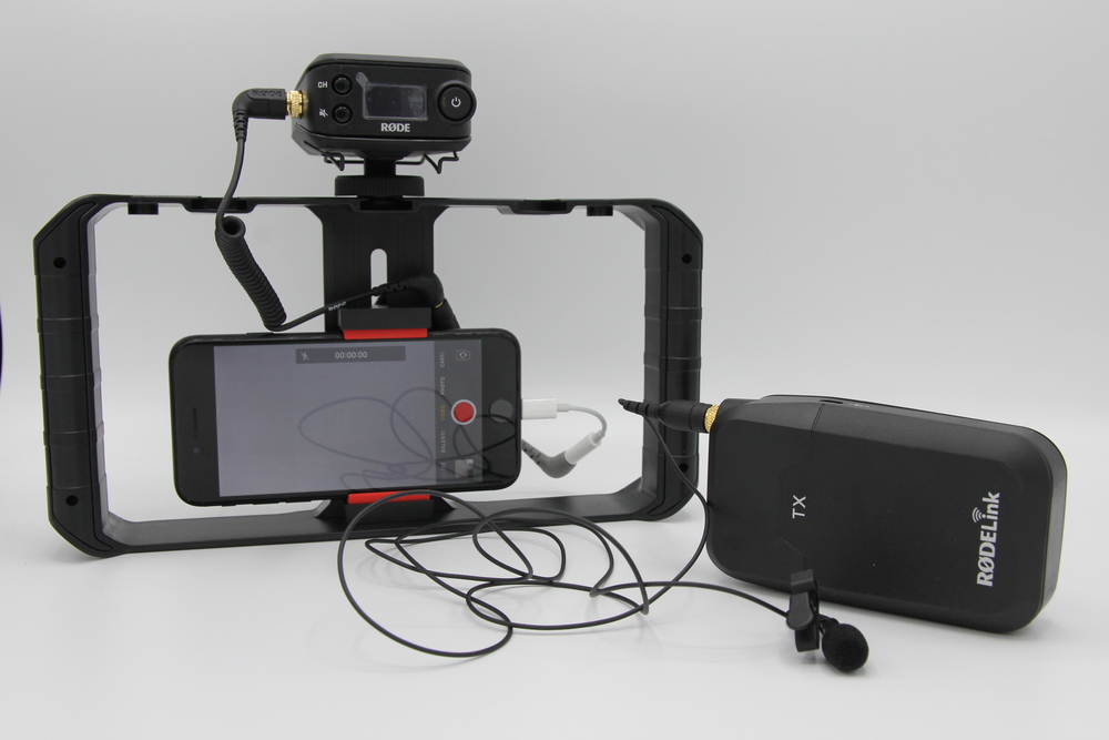 Ulanzi U-Rig Pro for iPhone interviews and RØDE 